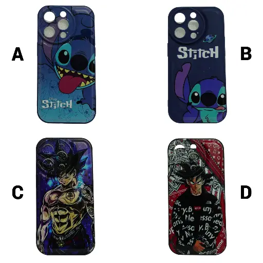 [for033] Forro iPhone 14 Pro de Silicone Diseños Varios