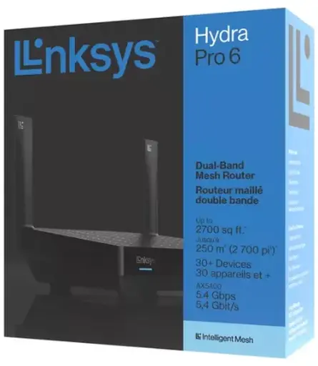 [red001] Router Linksys Hydra Pro 6 Dual Band Mesh Wifi-6 Ax5400