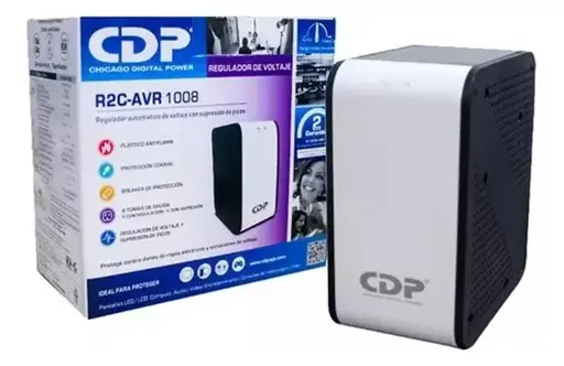 [rv001] Regulador De Voltaje CDP 1000Va 500W 8 Tomas