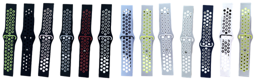[rcp024] Correa de Smartwatch de Silicon Perforado 2 Colores 20mm